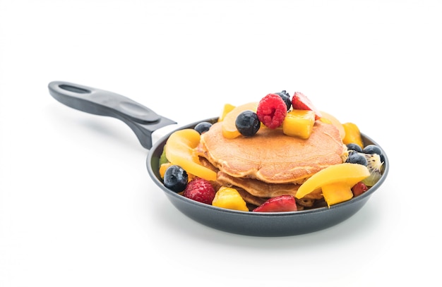 pancake with mix fruits 