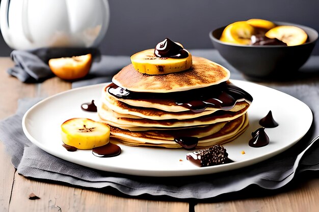 Foto i pancake sono una colazione popolare in tutto il mondo