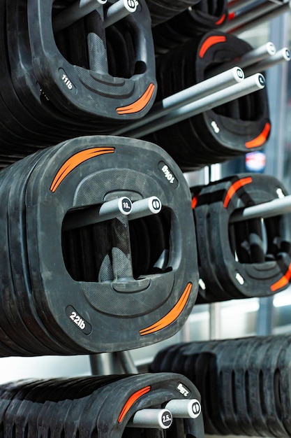 Foto pancakes per un bar. palestra. attrezzature per un palazzetto dello sport.