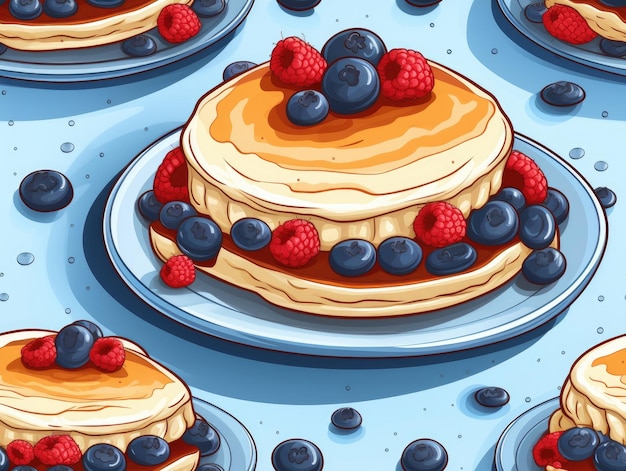 팬케이크 드로잉 스타일 (Pancake Drawing Style) 이란의 인공지능 (AI)