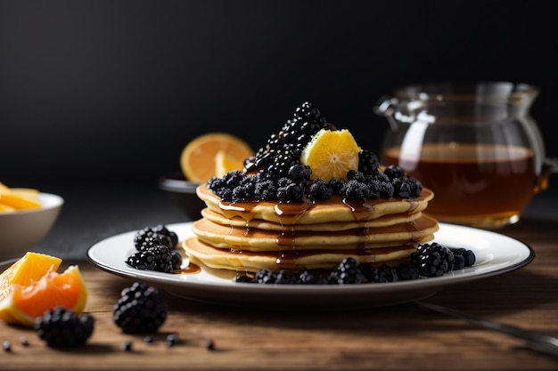 Pancakes geschikt voor koninklijke zwarte kaviaar