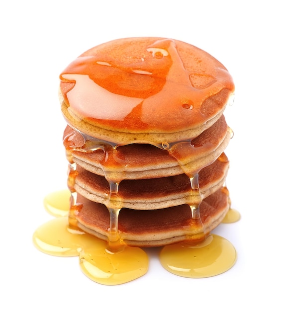 Pancakes in honey syrup