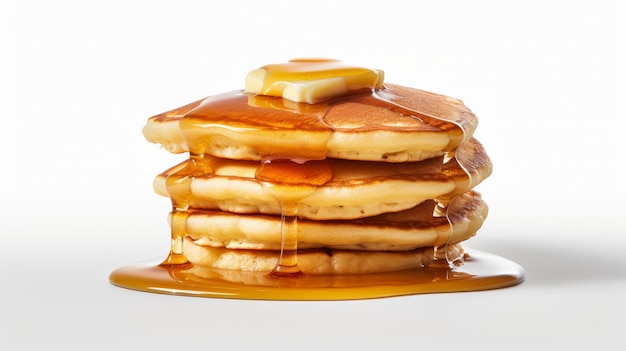 Photo pancakes on white background