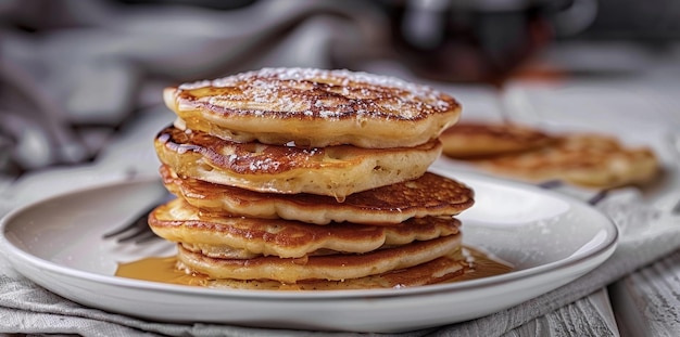 pancakes on a white plate Maslenitsa