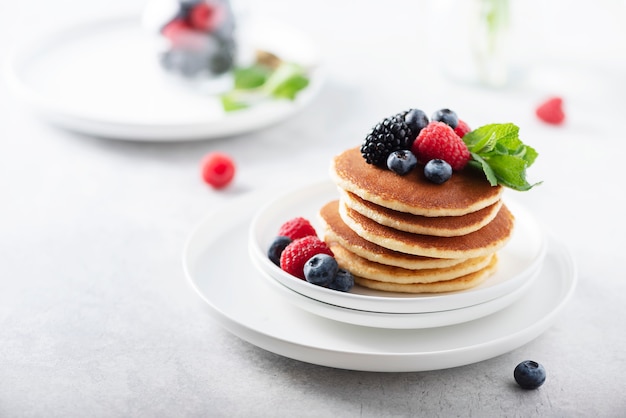 Pancakes with berries