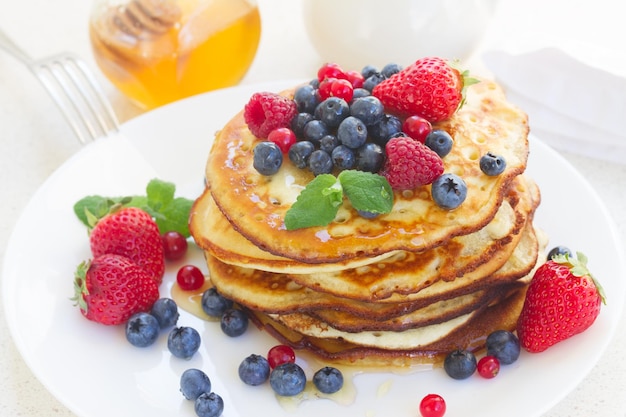 Pancakes with berries