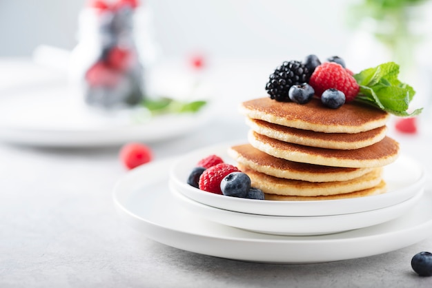 Pancakes with berry