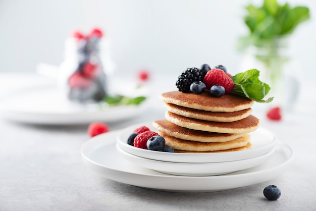 Pancakes with berry