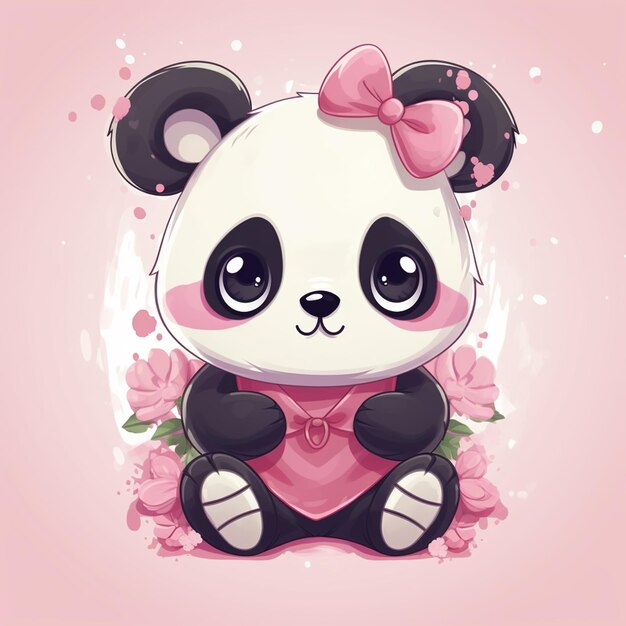 Foto panda adorabile, rinfrescante e carino.