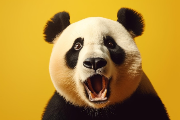 Panda animal bear Face happy Generate Ai