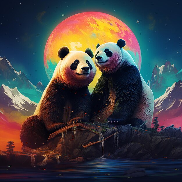 Panda couple