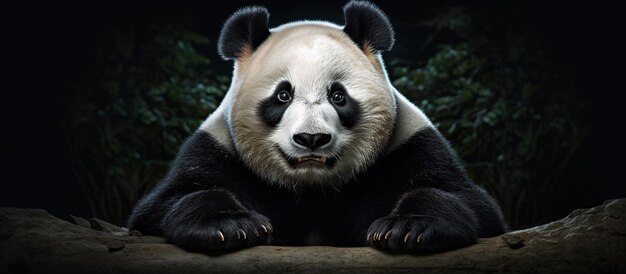 Panda filmische achtergrond generatieve ai