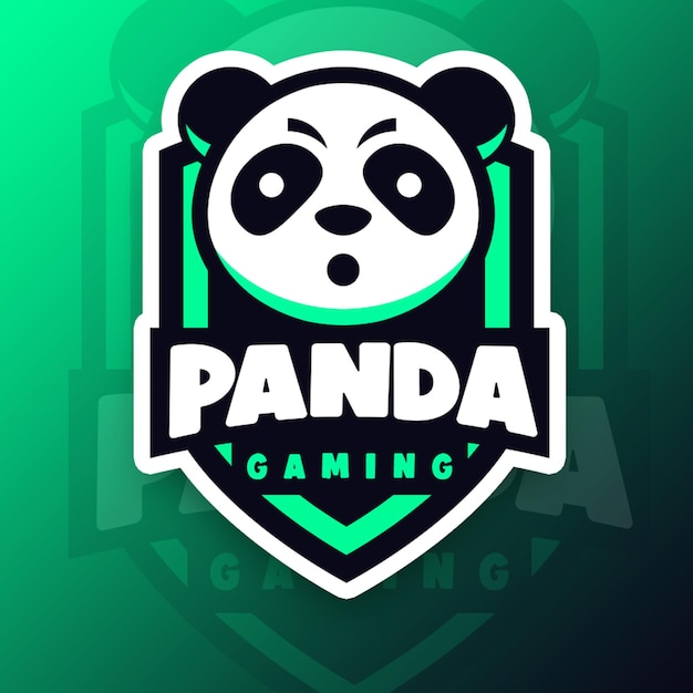 Photo panda head logo