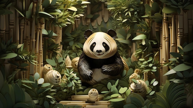 Panda-illustratie