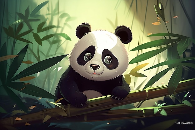 Panda in the jungle wallpapers and images