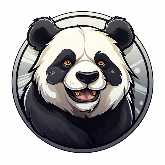 Photo panda logo cartoon