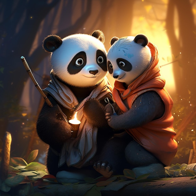 Panda-paar