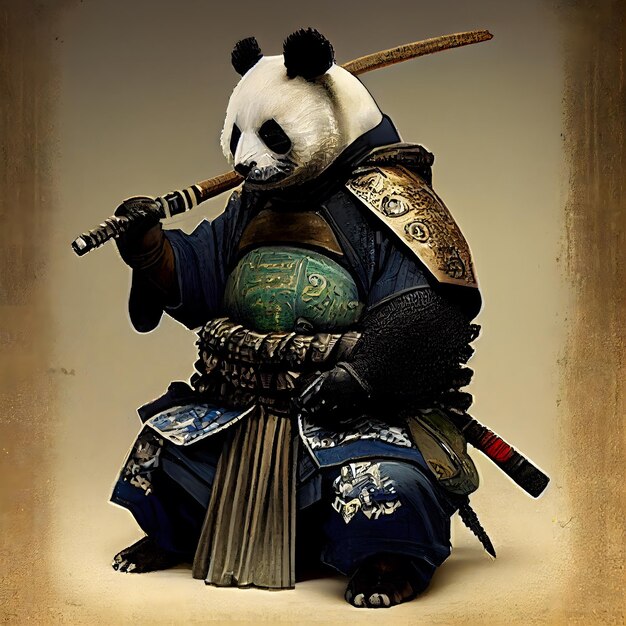 Panda samurai