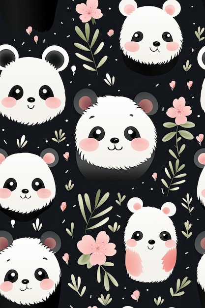 Panda staat voor naadloze tegels