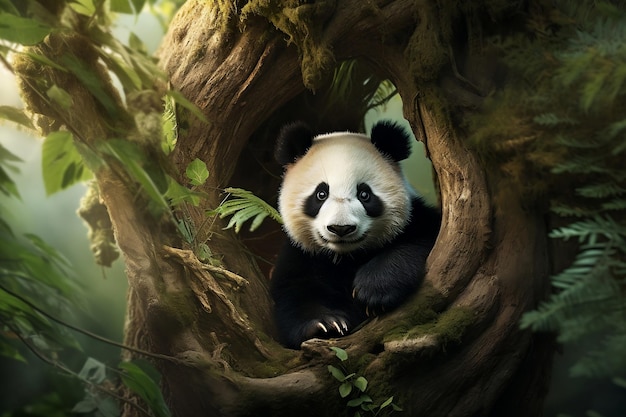 Панда на дереве Генеративный ИИ