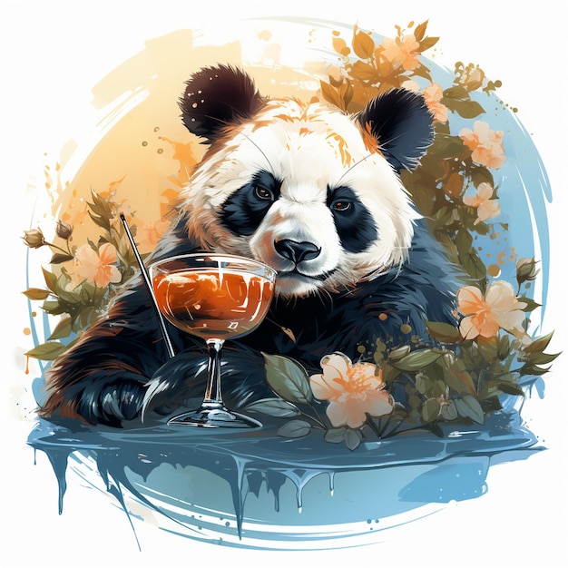панда векторный дизайн панда иллюстрация