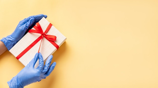 Pandemic protection holiday surprise hands box