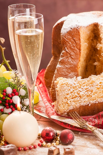 Pandoro. Italian Christmas cake