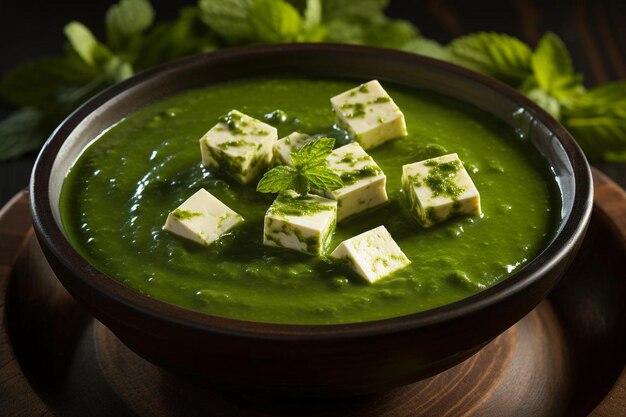 Foto paneer palak majesteit