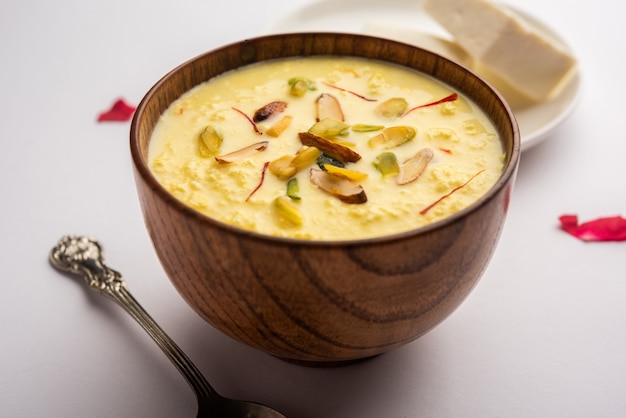 Paneer Payasam of Cottage cheese kheer of khir