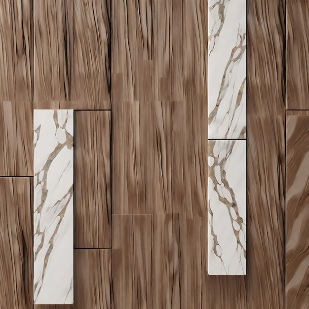 Panel wall classic wooden marble