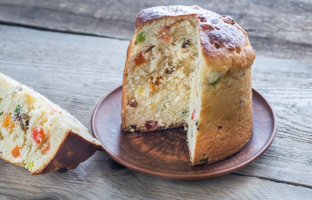 Panettone with dried fruits