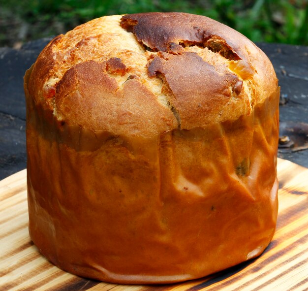 Panettone with dried fruits