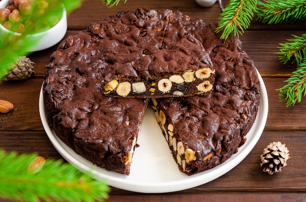 Panforte Traditioneel Italiaans kerstdessert