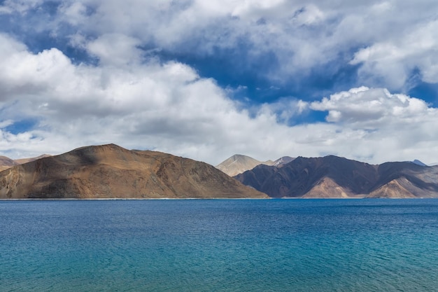 Pangong Lake is the highest saltwater lake in the worldPangong Tso or Pangong Lake Ladakh India