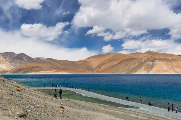 Pangong Lake is the highest saltwater lake in the worldPangong Tso or Pangong Lake Ladakh India