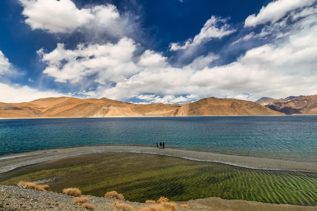 Pangong Lake is the highest saltwater lake in the worldPangong Tso or Pangong Lake Ladakh India