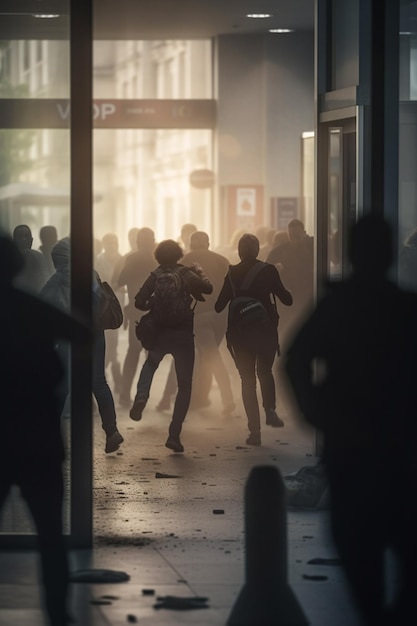 Paniek op straat Bankrun wordt gewelddadig