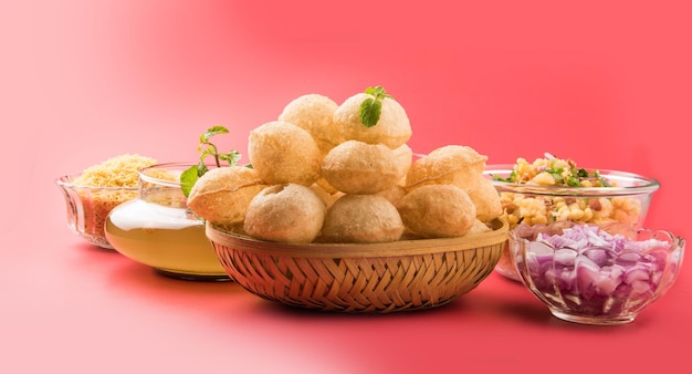 Panipuri or fuchka or gupchup or golgappa or Pani ke Patake is a type of snack that originated in the Indian subcontinent