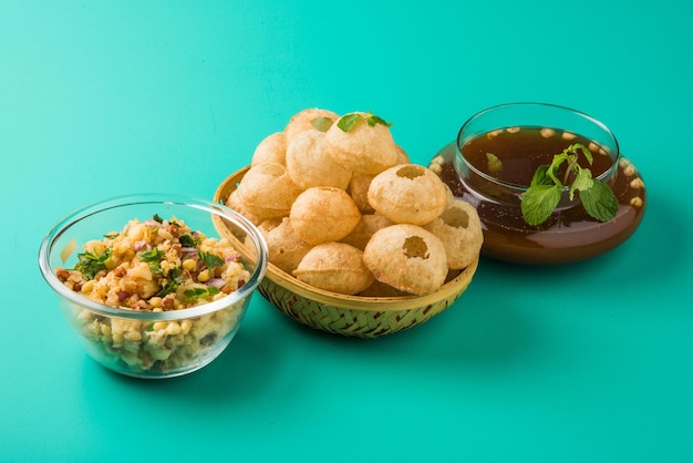 Panipuri or fuchka or gupchup or golgappa or Pani ke Patake is a type of snack that originated in the Indian subcontinent