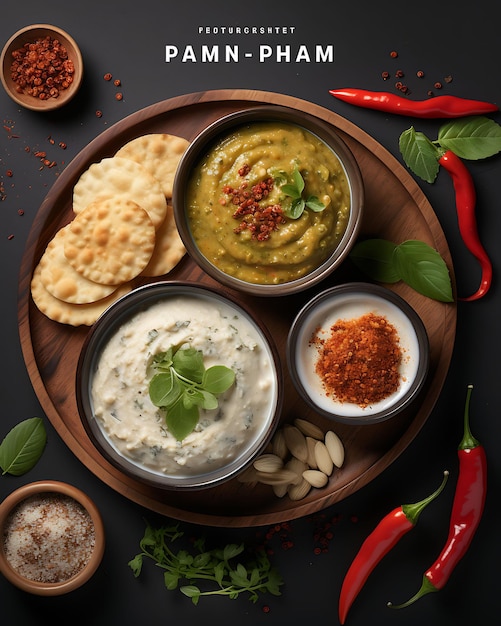 Paniyaram Dish With Coconut Chutney and Tomato Chutney South India Culinary Culture Layout Website