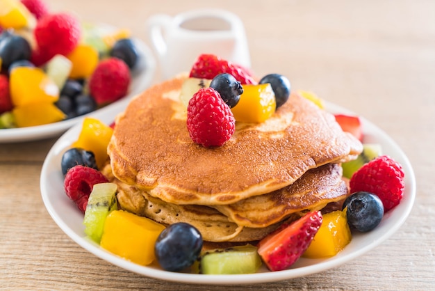 pannenkoek met mix fruit