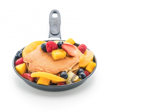 pannenkoek met mix fruit