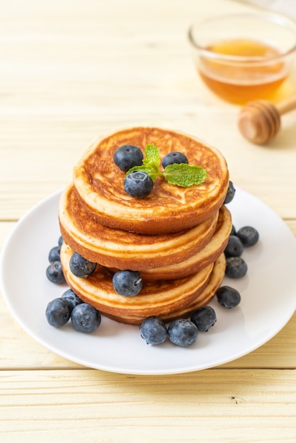 pannenkoek met verse bosbessen