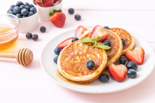 pannenkoek met verse bosbessen