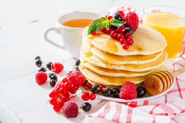 Pannenkoeken met bessen