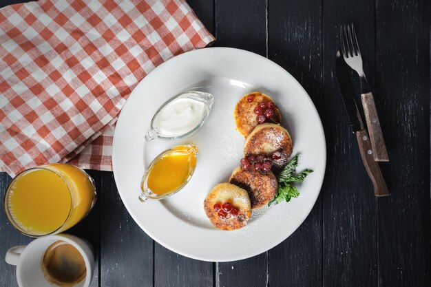 Pannenkoeken met bessen