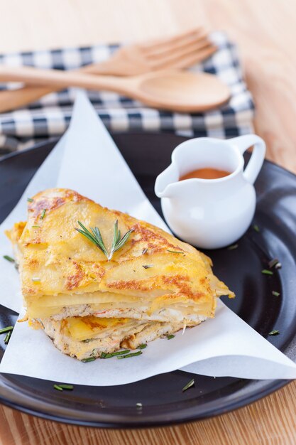 pannenkoeken met boter en jam