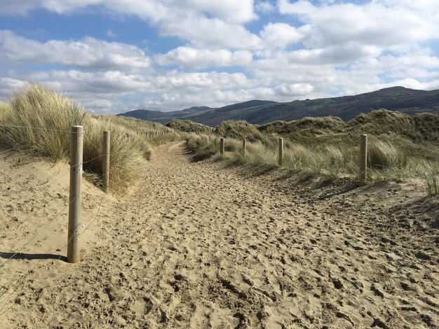 Foto panoraambeeld van het landschap tegen de lucht