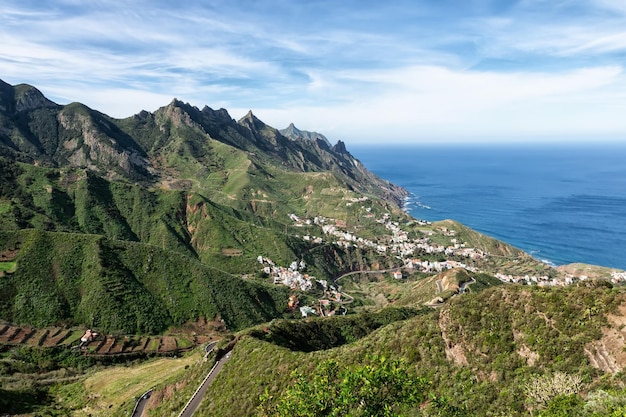 Panorama of the Anaga Mountains