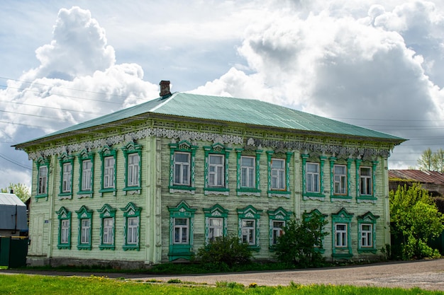 Photo panorama of an ancient russian city